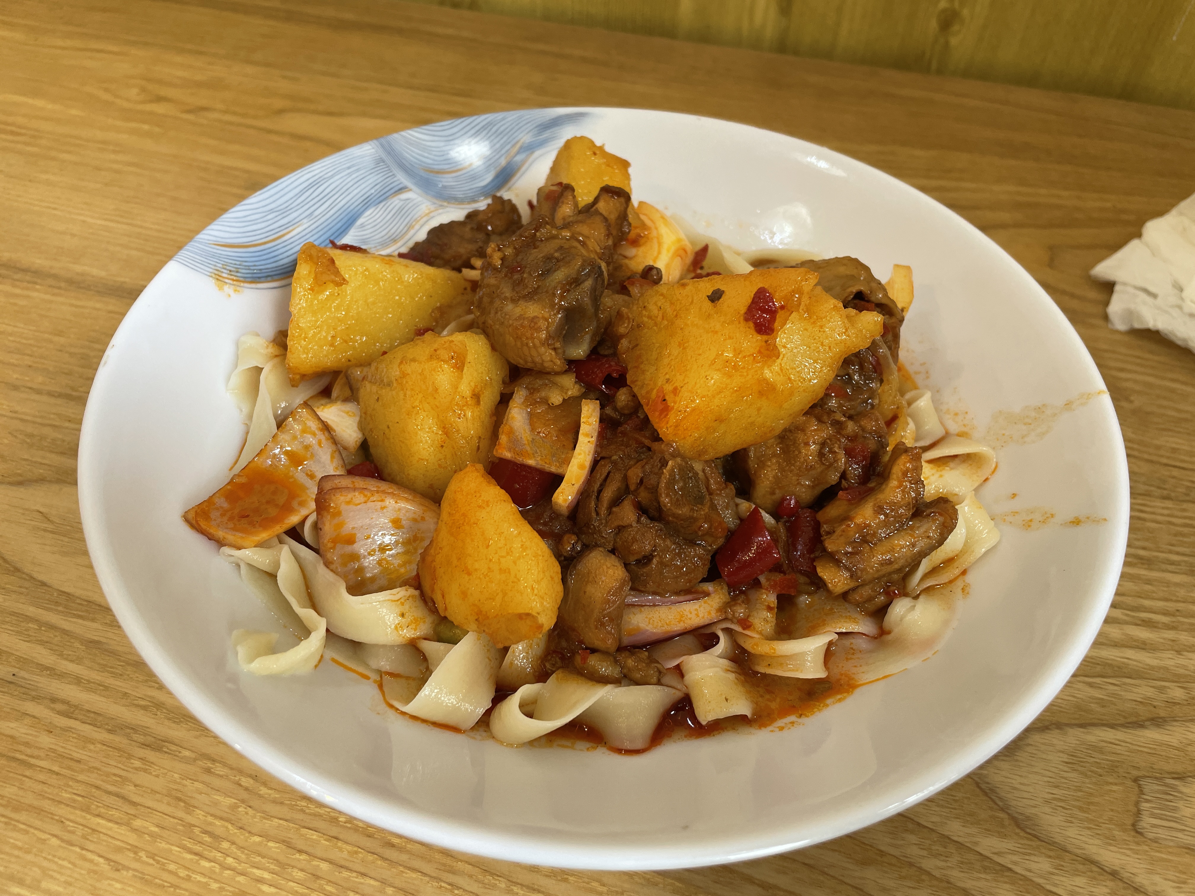 大盘鸡拌面
